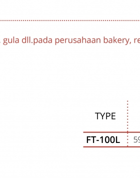 S/S Flour Trolley Getra Type FT-100L Troli Tepung