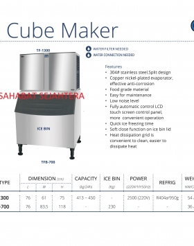 Ice Cube Maker GEA TF-1300 Mesin Cetak Es Batu